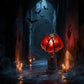 Lampe LED chauve-souris à piles et ailes rouges