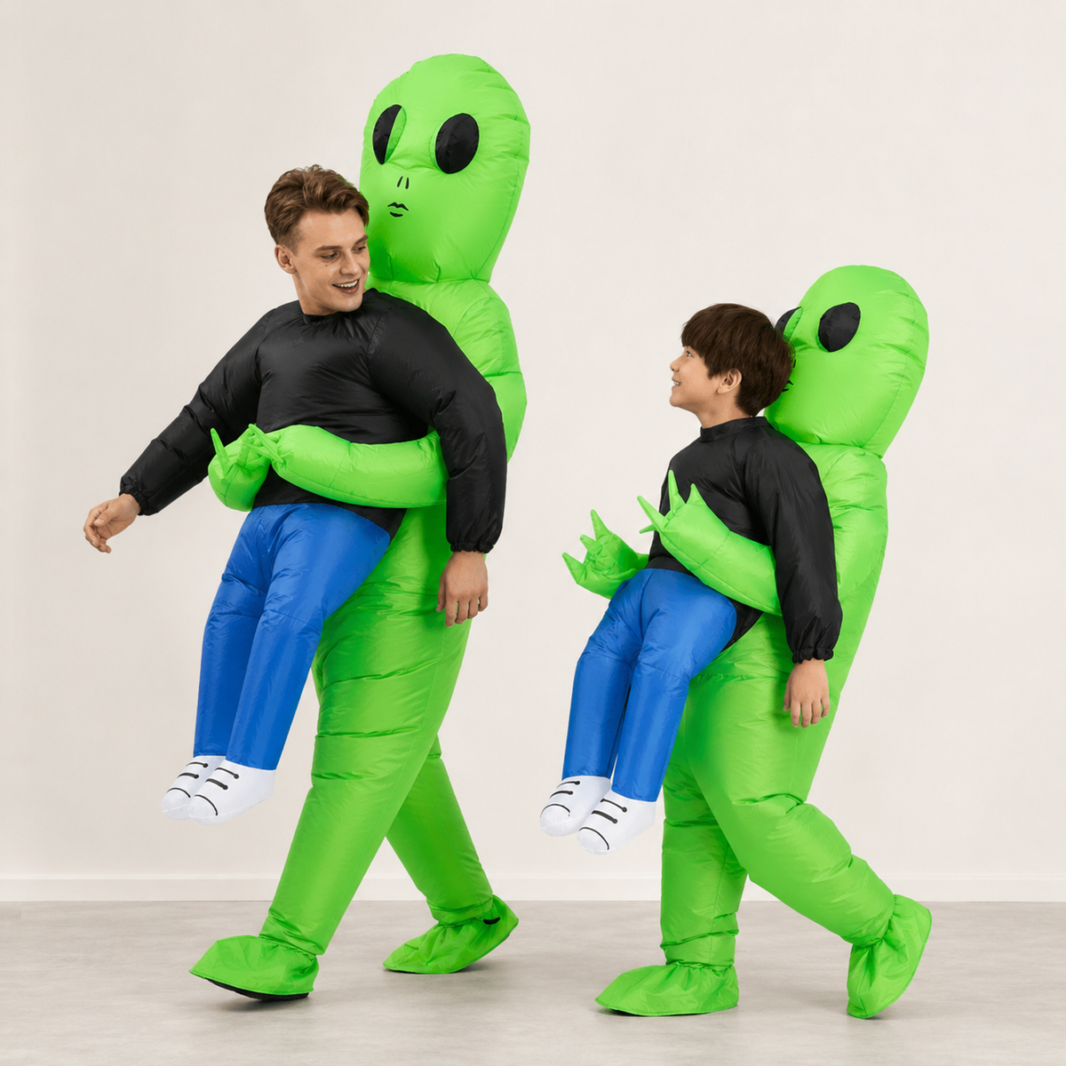 Déguisement extraterrestre gonflable avec ventilateur intégré