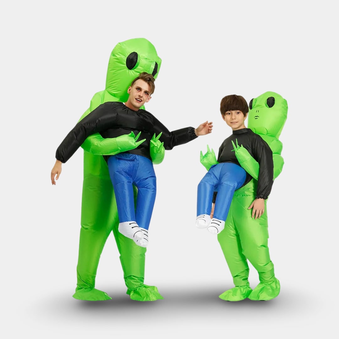 Déguisement extraterrestre gonflable avec ventilateur intégré