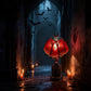 Lampe de table chauve-souris à ailes rouges translucides