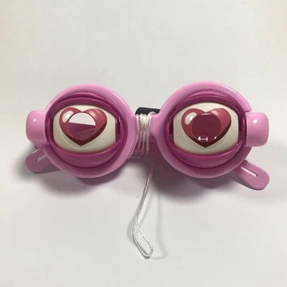 Lunettes fantaisie à yeux clignotants et commande par ficelle