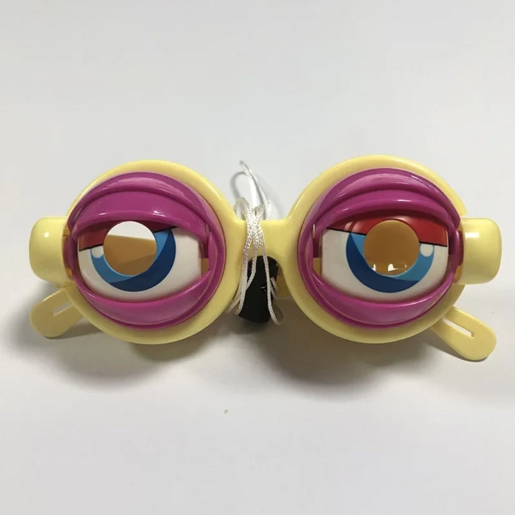Lunettes fantaisie à yeux clignotants et commande par ficelle