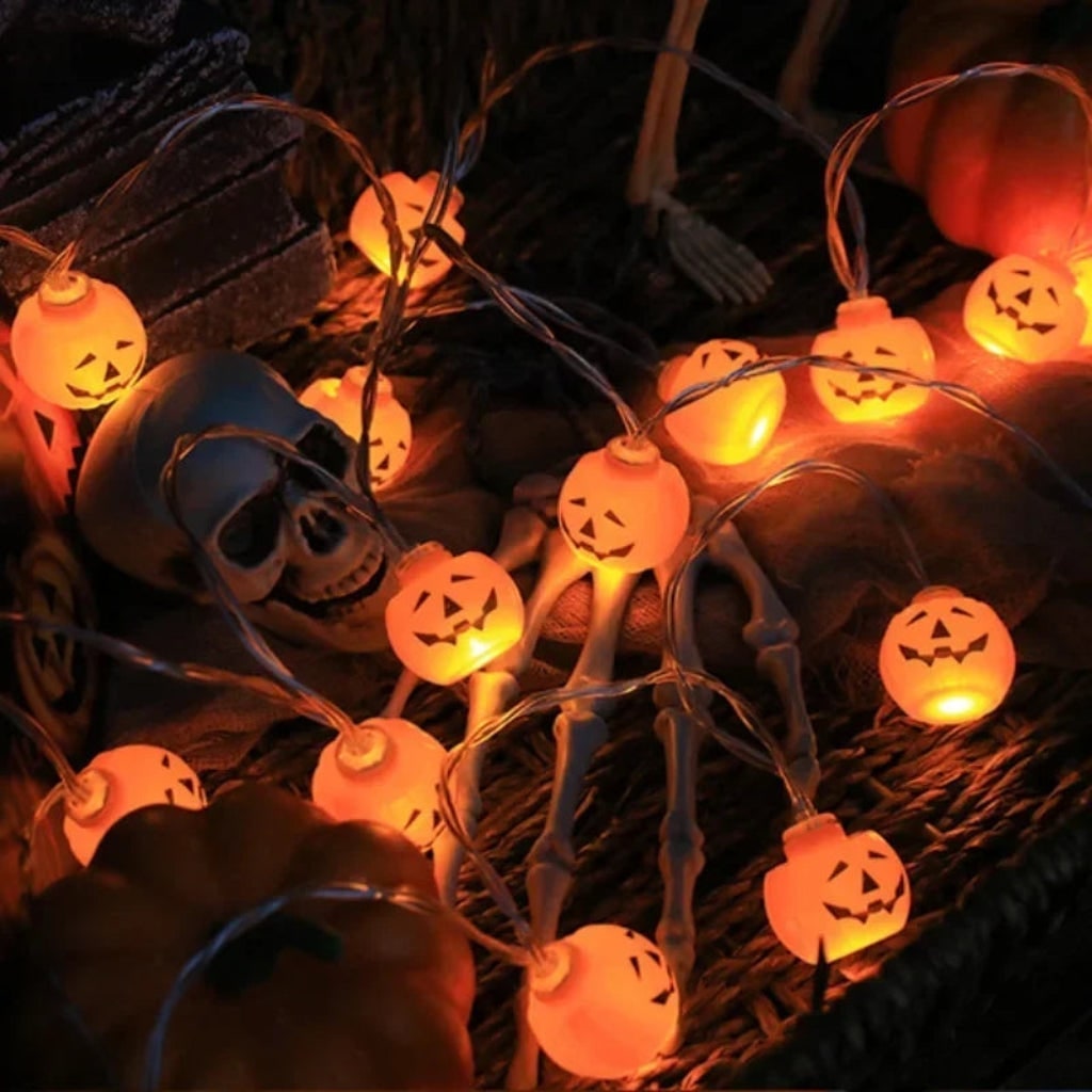 Guirlande LED d'Halloween à figures translucides