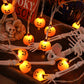 Guirlande LED d'Halloween à piles et motifs décoratifs