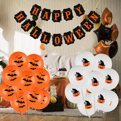 Ballons en latex imprimés sur le thème d'Halloween