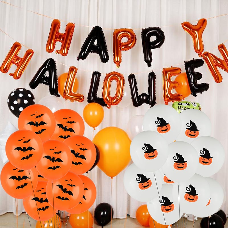 Ballons en latex imprimés sur le thème d'Halloween