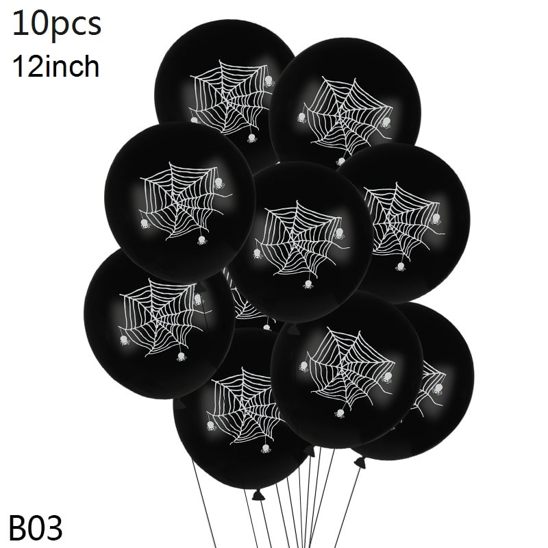 Ballons en latex imprimés sur le thème d'Halloween