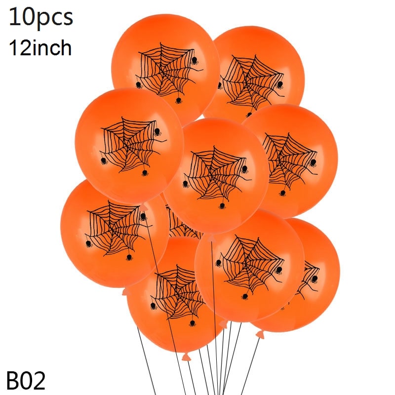 Ballons en latex imprimés sur le thème d'Halloween