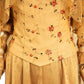 Robe de déguisement médiévale dorée à jupe en tulle