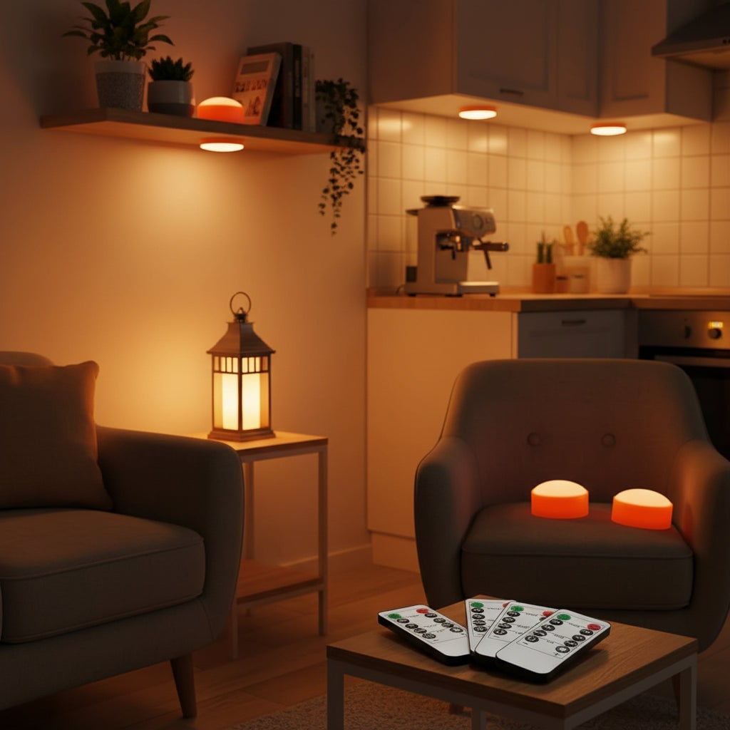 Lampe LED pour citrouille à télécommande et minuterie
