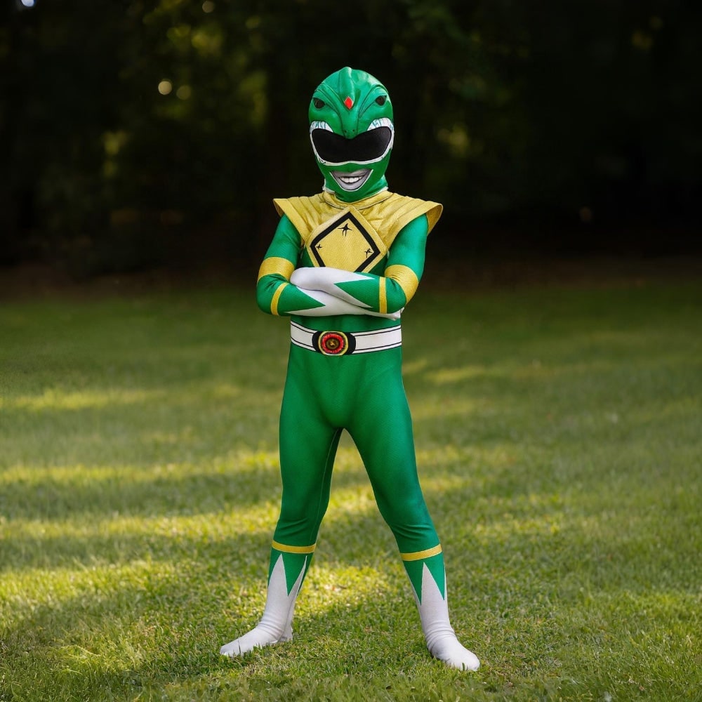Combinaison de costume de super-héros avec masque