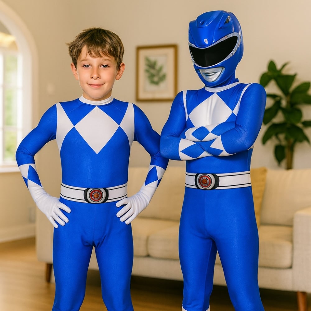 Combinaison de costume de super-héros avec masque