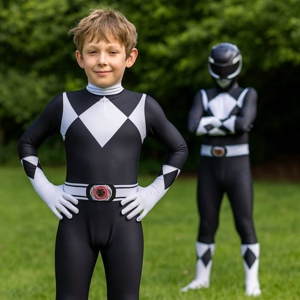 Combinaison de costume de super-héros avec masque