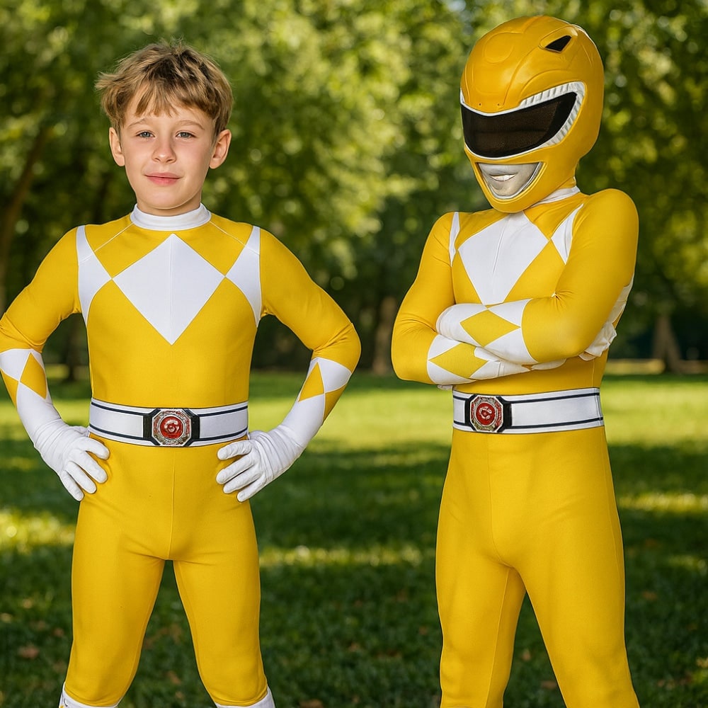 Combinaison de costume de super-héros avec masque