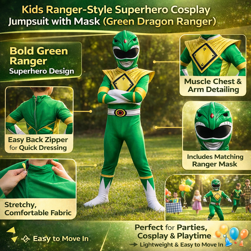 Combinaison de costume de super-héros avec masque