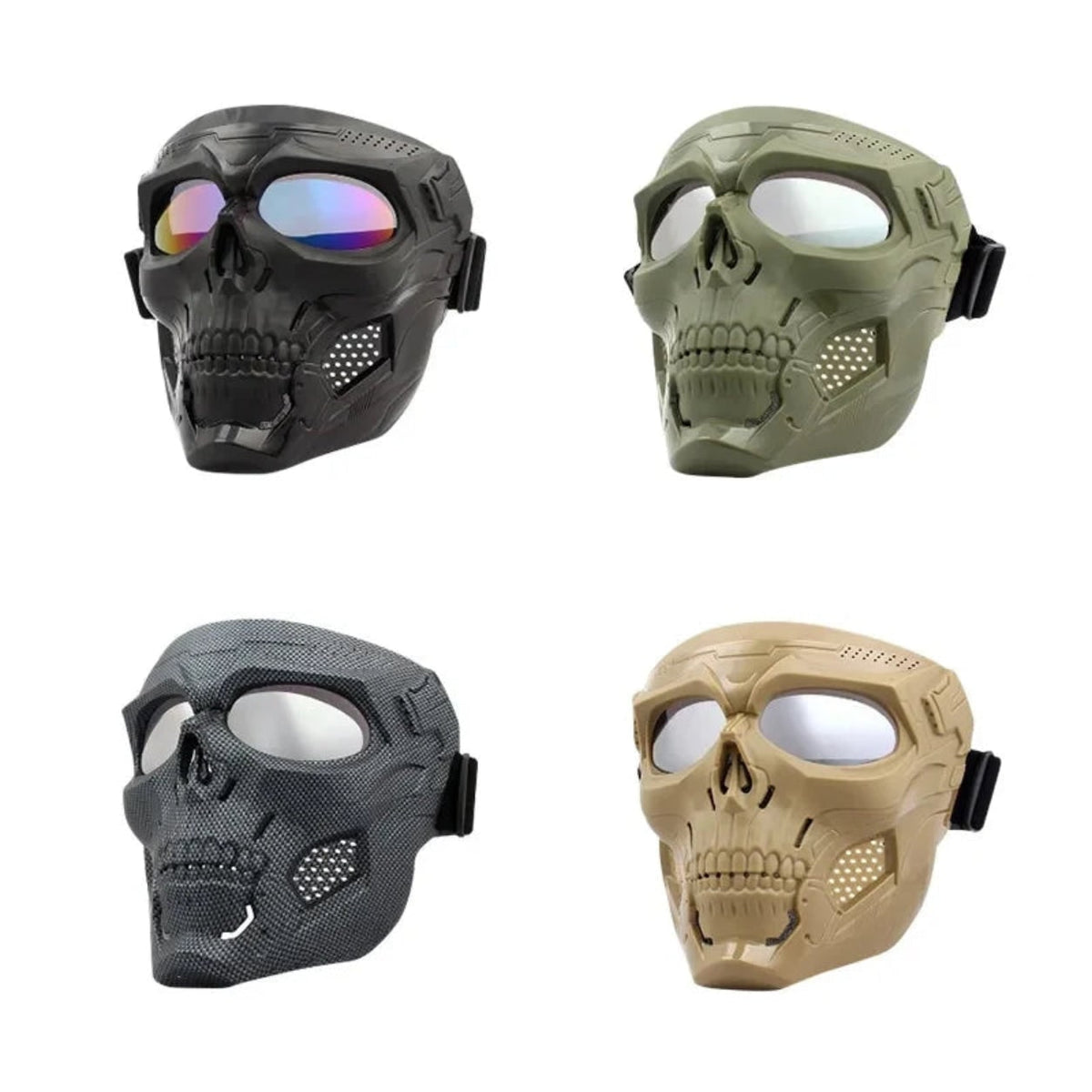 Masque de déguisement crâne intégral à sangle réglable