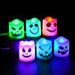 Lot de six bougies chauffe-plat LED d'Halloween à piles