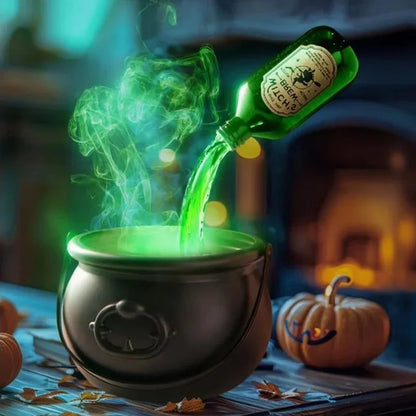 Chaudron décoratif d'Halloween à brume et LED USB