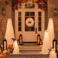 Couronne d'Halloween en gaze avec fantômes lumineux LED