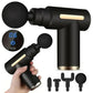 Mini pistolet de massage à quatre têtes et écran LED
