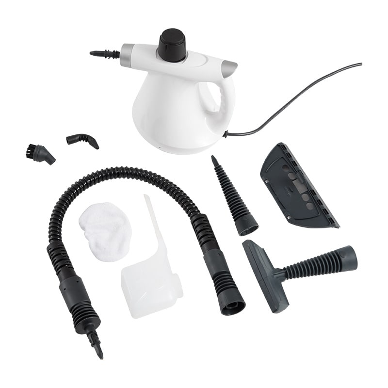 Nettoyeur vapeur portatif à réservoir de 300 ml et accessoires