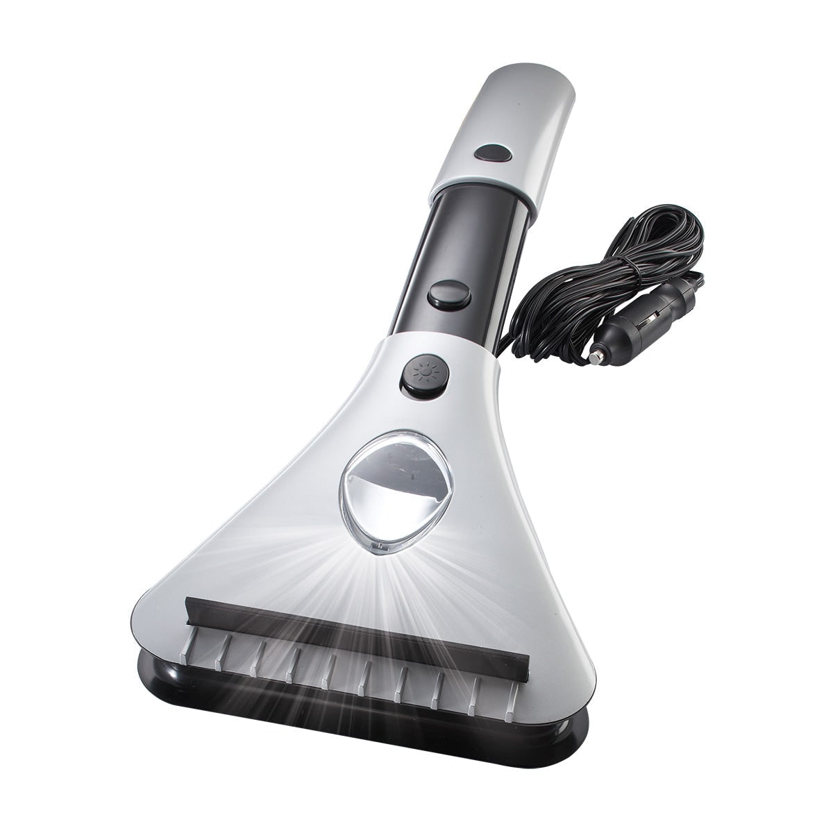 Grattoir à glace chauffant 12 V à manche extensible et LED