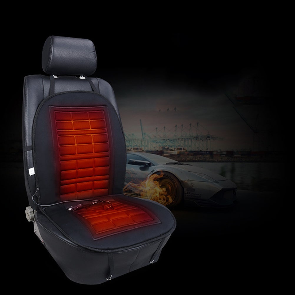 Coussin de siège automobile chauffant 12 V avec dossier