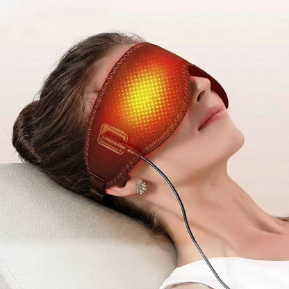 Masque chauffant USB pour les yeux avec sangle réglable