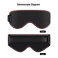 Masque chauffant USB pour les yeux avec sangle réglable