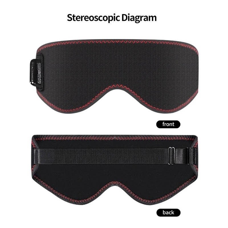 Masque chauffant USB pour les yeux avec sangle réglable