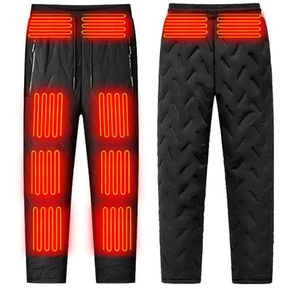 Pantalon chauffant doublé polaire à taille élastique