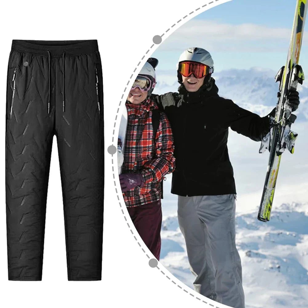 Pantalon chauffant doublé polaire à taille élastique