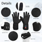 Gants chauffants tactiles avec batterie et chargeur double