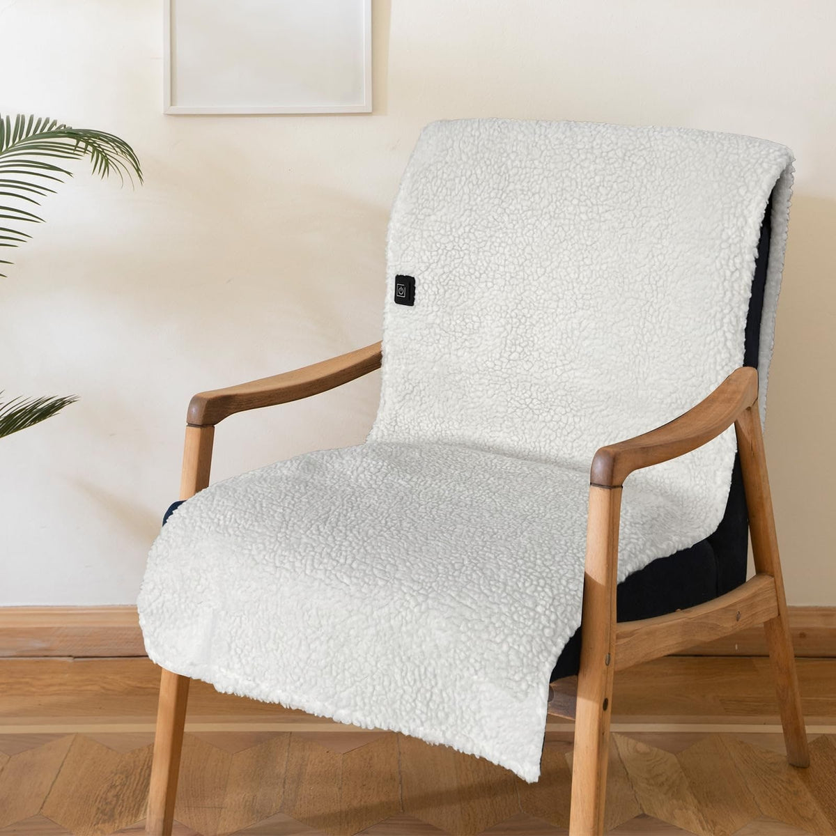 Coussin chauffant de chaise en polaire à deux zones USB