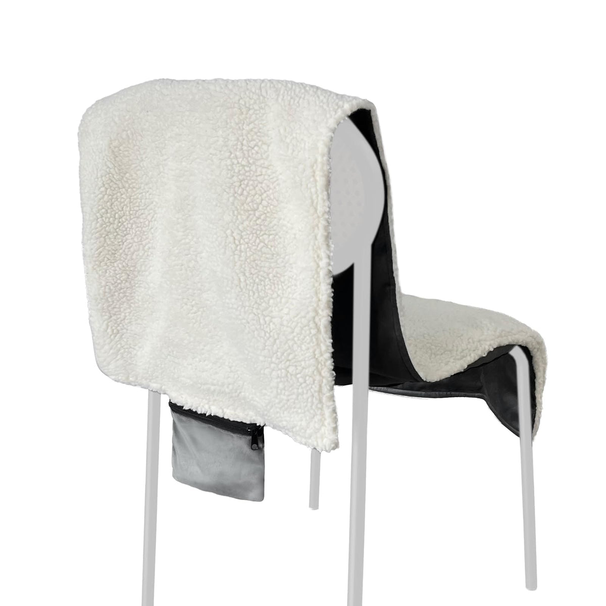 Coussin chauffant de chaise en polaire à deux zones USB