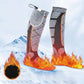 Chaussettes chauffantes montantes avec deux batteries rechargeables