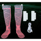 Chaussettes chauffantes montantes avec deux batteries rechargeables