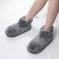 Chaussons bottillons chauffants USB en peluche