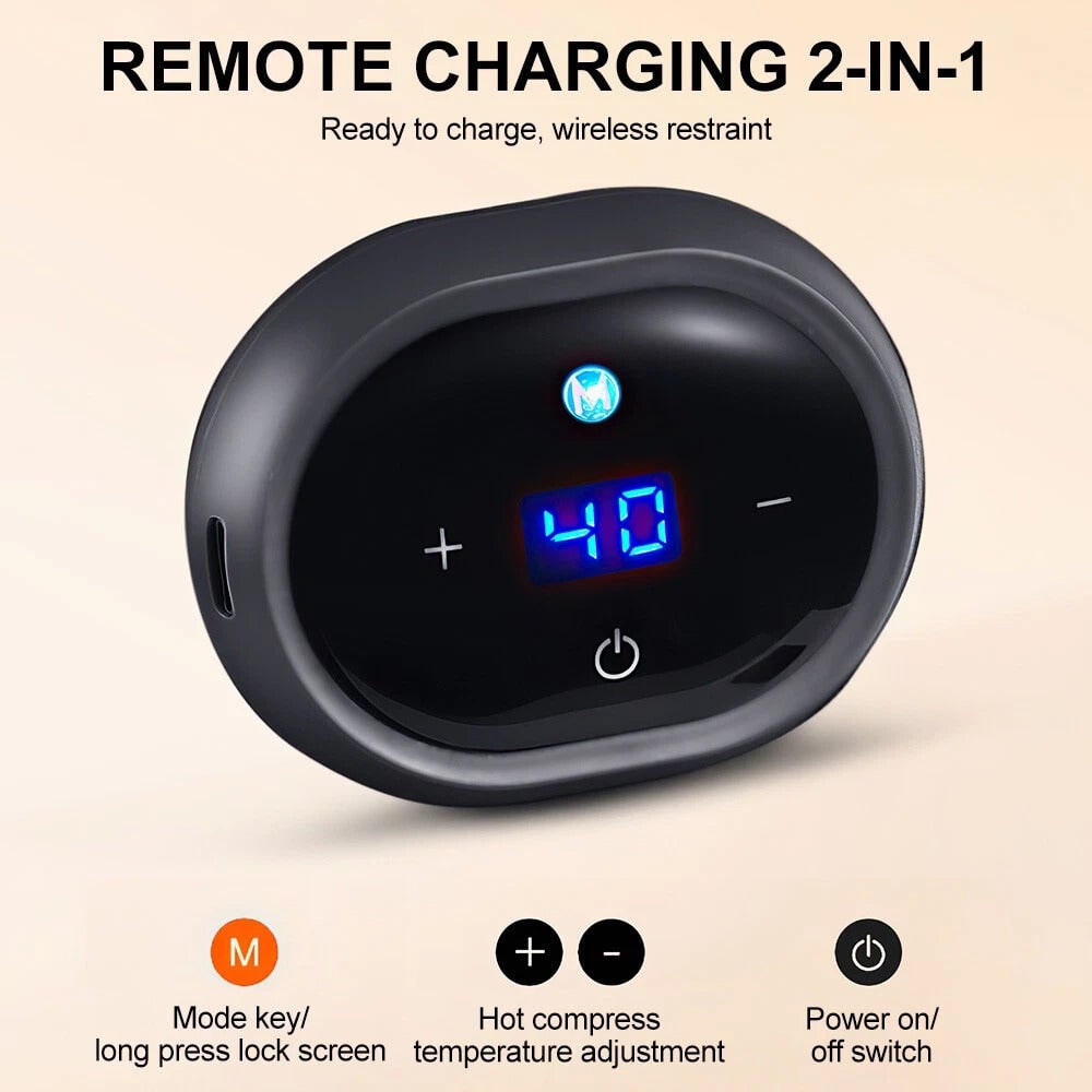 Ceinture chauffante lombaire USB-C avec vibrations réglables