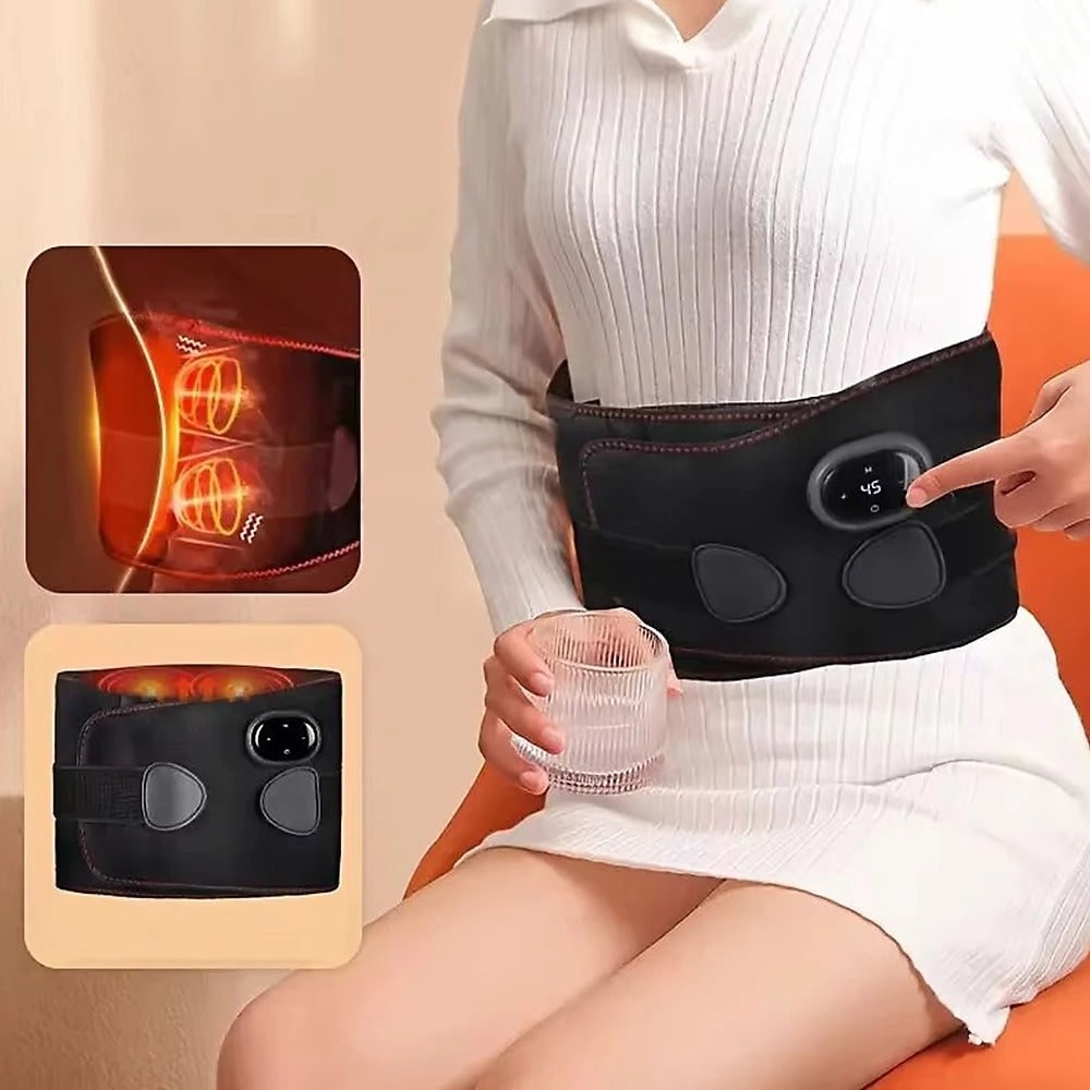 Ceinture chauffante lombaire USB-C avec vibrations réglables
