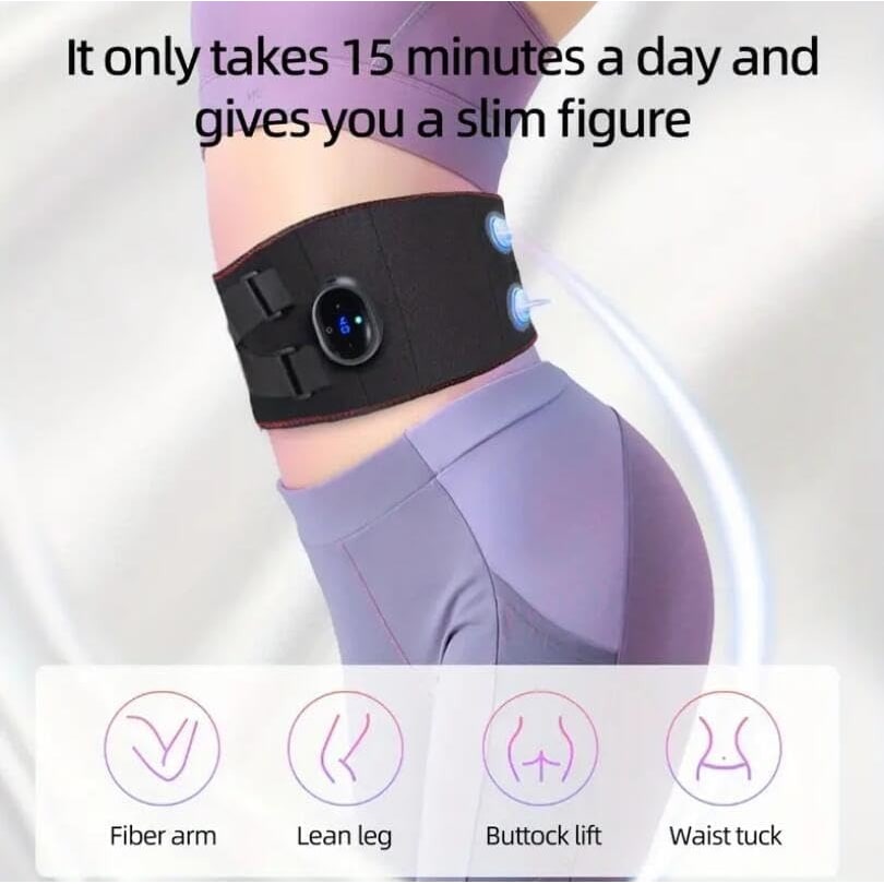 Ceinture chauffante lombaire USB-C avec vibrations réglables