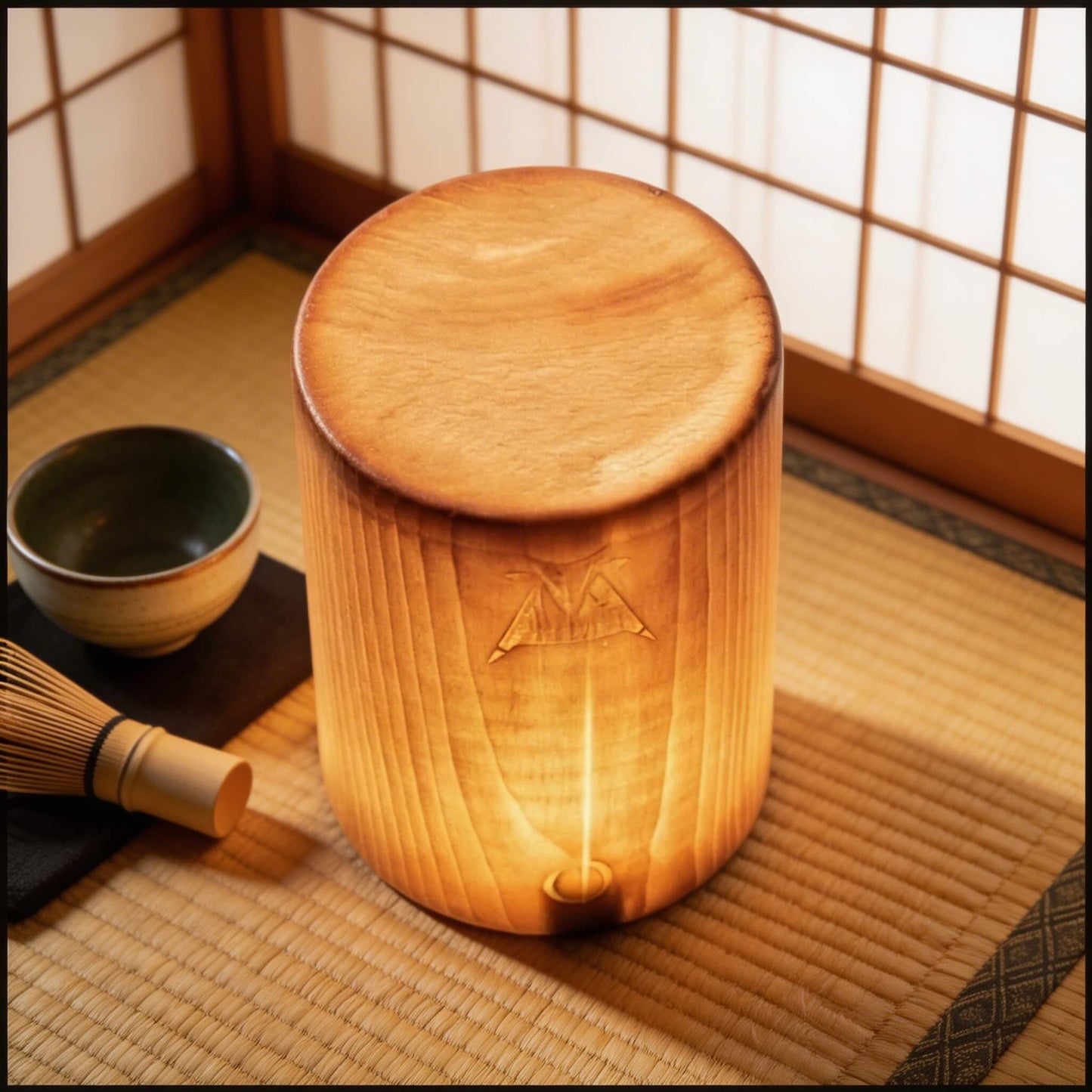 Lampe de table LED rechargeable en bois – image 4