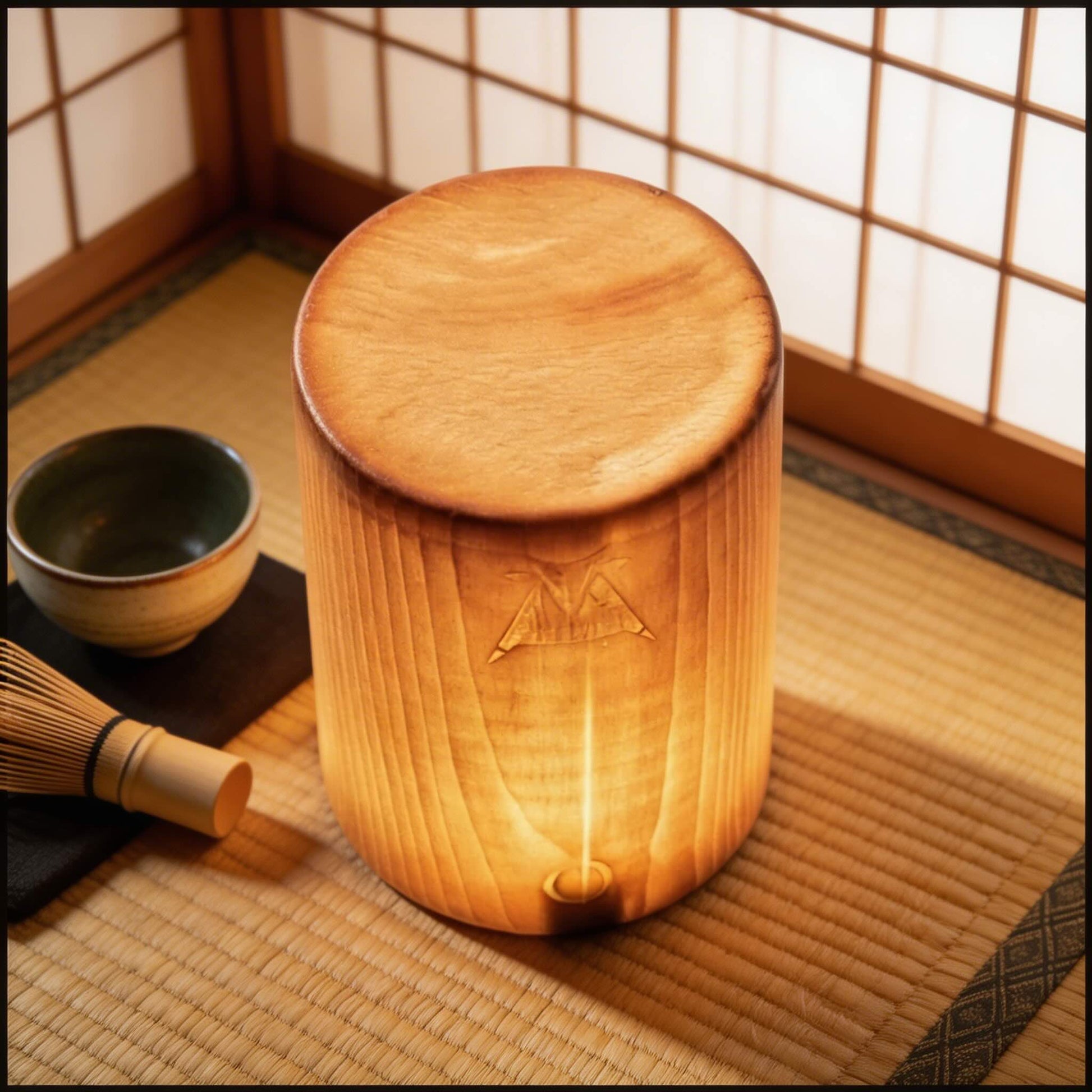 Lampe de table LED rechargeable en bois – image 4