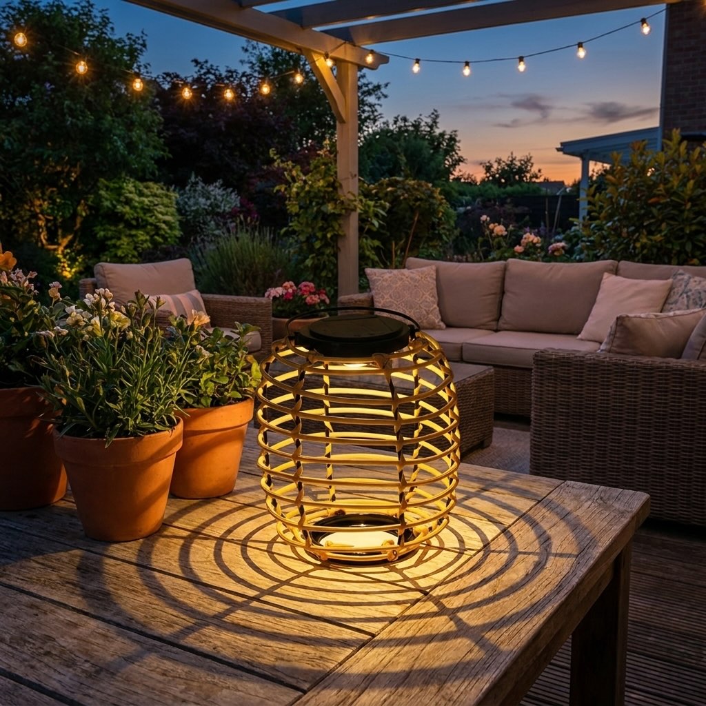 Lanterne solaire réglable pour jardin et terrasse – image 2