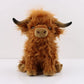 Peluche vache des Highlands à poils longs, environ 25 cm