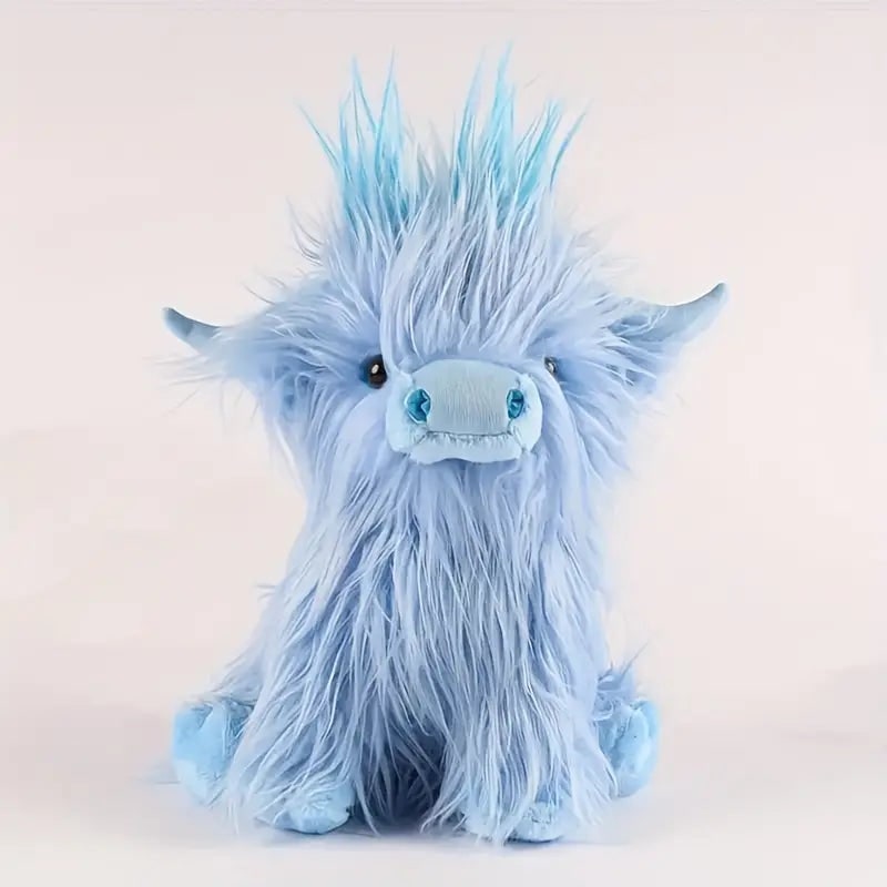Peluche vache des Highlands à poils longs, environ 25 cm