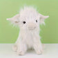 Peluche vache des Highlands à poils longs, environ 25 cm