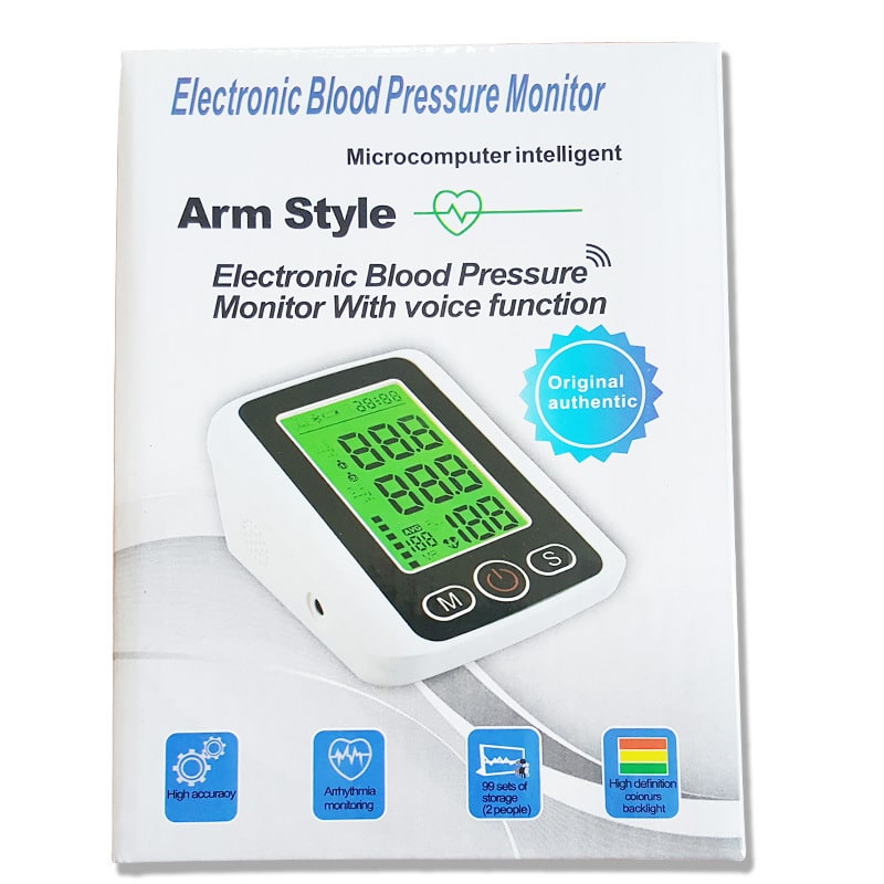 Tensiomètre automatique au bras avec grand écran LCD
