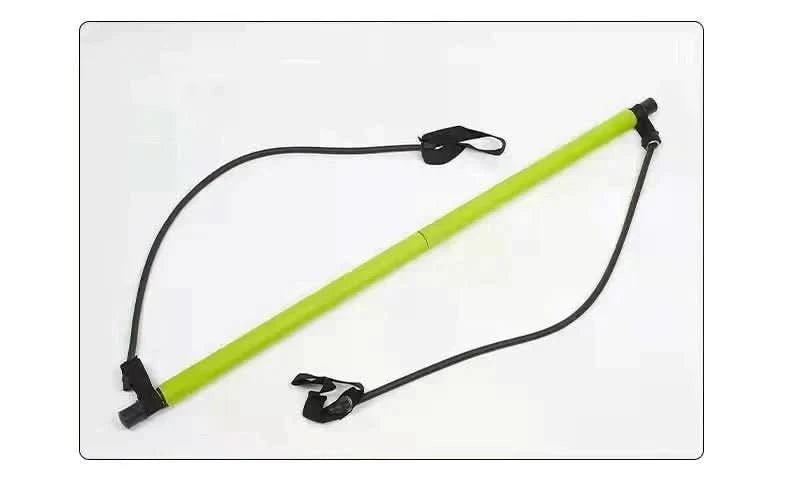 Barre de Pilates démontable avec bandes de résistance