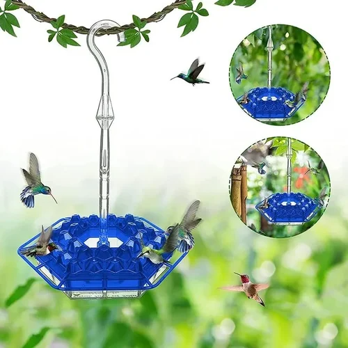 Mangeoire suspendue à nectar avec perchoir circulaire
